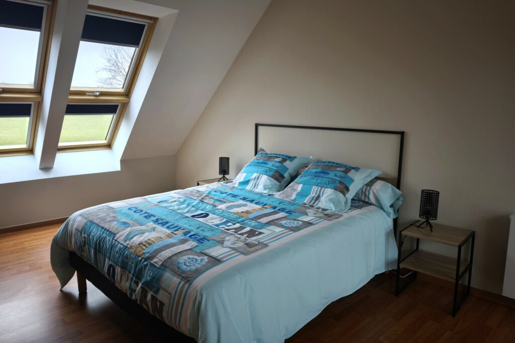 Deuxième chambre de l'étage du gîte le St Germinay